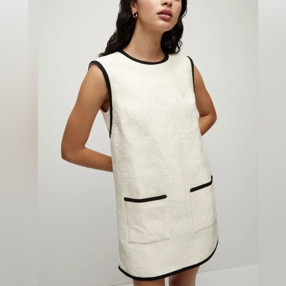 NWT VERONICA BEARD ravena dress in ecru Sz 2
